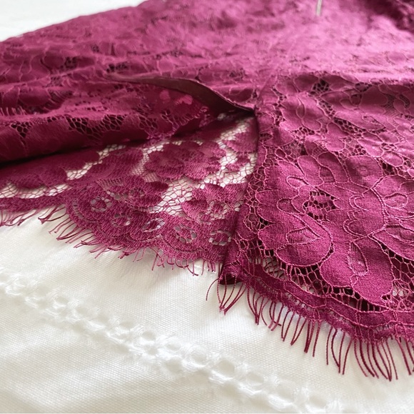 KEEPSAKE SAME LOVE DARK PINK SLEEVELESS LACE COCKTAIL MIDI DRESS - M - Picture 11 of 11